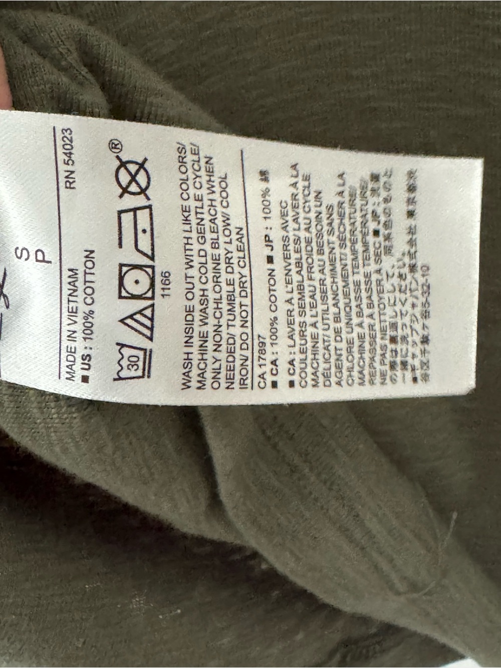 Banana Republic Olive Green Sleeveless Tank Top Small - Picture 4 of 4